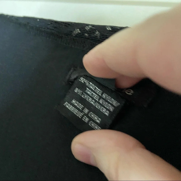 Lace Stretch Cinch Top Ruche String Long Sleeve Sleek Blouse Size Large - Picture 14 of 14